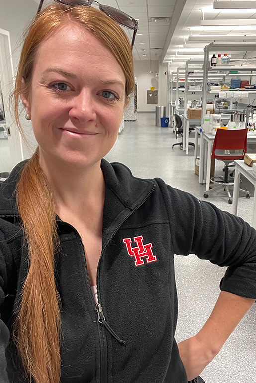Heather Caslin standing in a lab